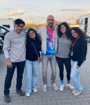 Hayat Aljowaily '20GS with Moon Knight cast and crew