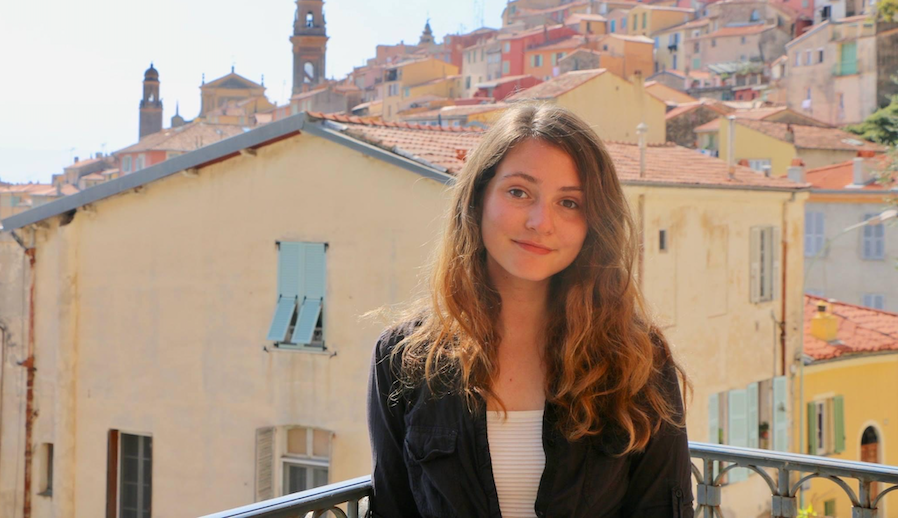 Safia Southey '21GS in Menton, France Safia Southey '21GS in Menton, France