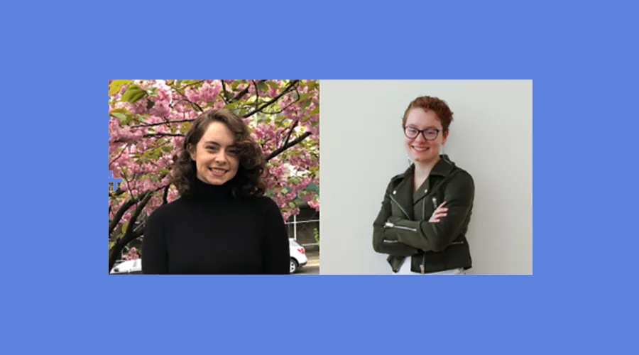 Headshots of Hannah Downing and Caroline Rice