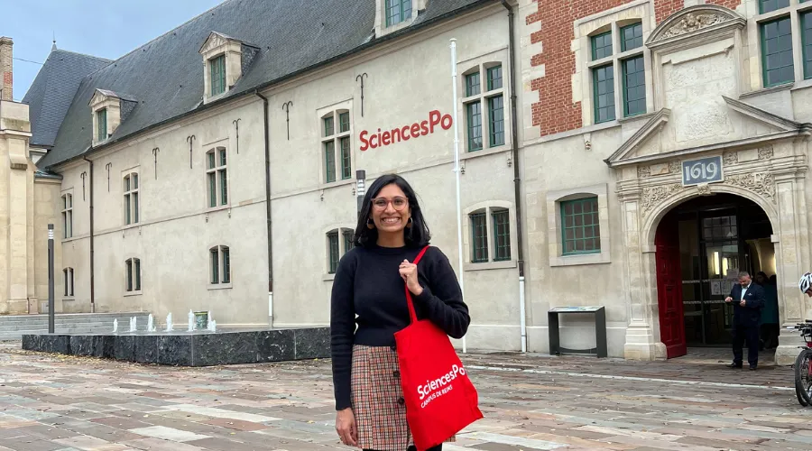 Dean Dave at the Sciences Po campus 