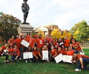 Blythe Edwards '21GS with her Harvard Law section